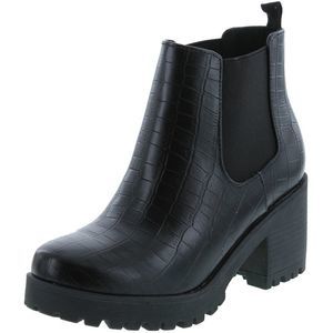 Soda Jaber Black Croco Womens boots 8.5 NEW